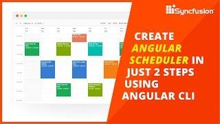 Create an Angular Scheduler Using the Angular CLI