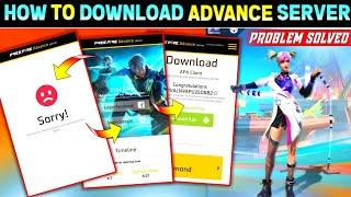 ADVANCE SERVER DOWNLOAD PROBLEM SOLVED | HOW TO DOWNLOAD FREE FIRE ADVANCE SERVER OB45