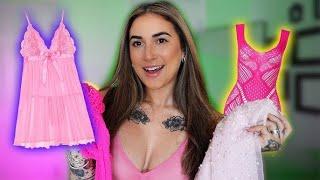 4K TRANSPARENT Dresses & Tops TRY ON with Mirror View! | Alanah Cole TryOn