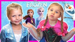 Kin Tin Frozen 2 Film im wirklichen Leben | Elsa und Anna geben vor zu spielen