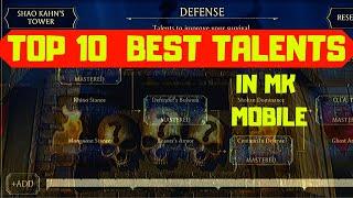 MK Mobile: TOP 10 BEST Talents!!!