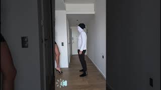 Tall giant big girl fight with short man #funny video #High heels#Height comparison