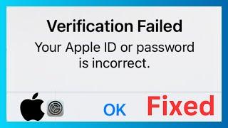 Apple id " Verification failed apple id password incorrect app store iPhone iOS 2024 (Apps store)