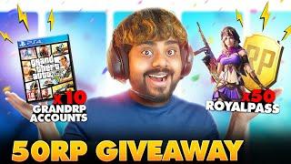 50 Royal Pass Giveaway In BGMI  & Channel Update & Grand RP Giveaway | Giveaway Starts On 4th May