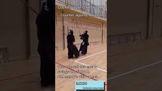 【Kendo:technique】Counter against Swinging HIKIMEN  #shorts