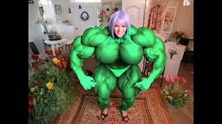 Inflatagirl Patreon Fmg female muscle growth she hulk