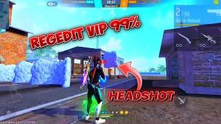 REGEDIT VIP 99%‼️ LOCK PALA FF MAX & FF ORI BISA AUTO HEADSHOT SENSI 99% AIM FUL MERAHHH