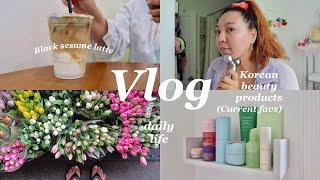 Life lately  current K-beauty favs, croffles with Tik Tok friends, bits of my life!