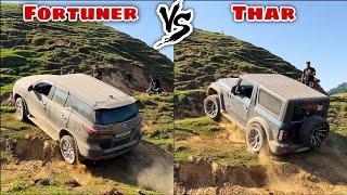 Fortuner vs Thar Offroad Battle | Thar 700 breakdown
