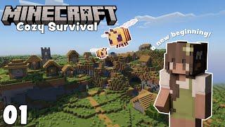 Starting a New Cozy Minecraft World | Survival Let's Play | Episode 01 