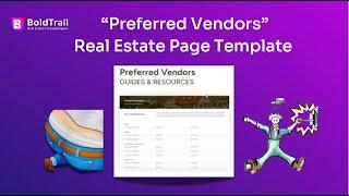 Preferred Vendors Real Estate Page Template