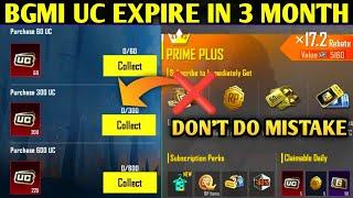 BGMI FREE UC EXPIRE IN 3 MONTH | BGMI BONUS UC & PAID UC | UC DEDUCTED FROM BGMI ACCOUNT