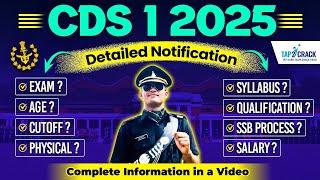 CDS 1 2025 Notification | CDS 1 2025 Age Limit, Qualification, Syllabus, Cutoff, Complete Details