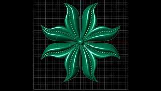 How to make a beautiful flower in 3 mint Cad cam Jewelery designing