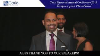 Carte Conference 2019 - Thank You Speakers!