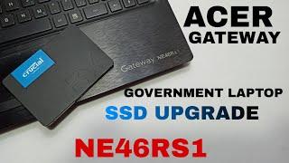 Acer Gateway NE46Rs1 SSD Upgrade | Crucial SSD | VishalGV