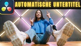 Wie man AUTOMATISCHE UNTERTITEL in Davinci Resolve Studio 18.5 hinzufügt | Anleitung