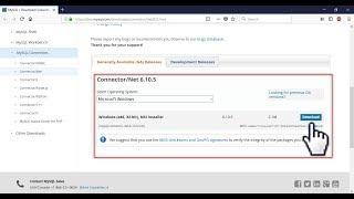 Install MySQL Connector for Visual Studio 2017