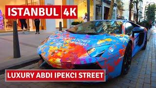 Istanbul Abdi İpekçi |Walking Tour On A Luxury Street |18August 2021|4k UHD 60fps