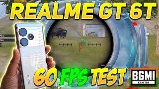 REALME GT 6T BGMI TEST 60 FPS  | REALME GT 6T PUBG TEST | REALME GT 6T GAMING TEST