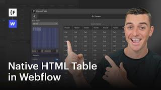 How to build HTML tables in Webflow with Finsweet Table