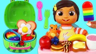 Cocomelon Nina Gets Ready & Packs Bento Lunch Box for School!