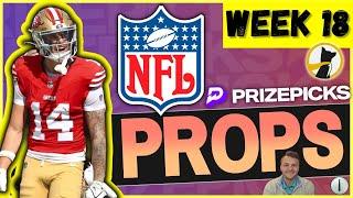 NFL Week 18 Player Prop Bets: PrizePicks & Underdog Fantasy - Top Picks