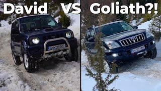 Suzuki Jimny 1.3 VS Toyota Land Cruiser 3.0 Snow Off Road