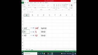 Superscript shortcut Excel | Subscript shortcut Excel | #Shorts