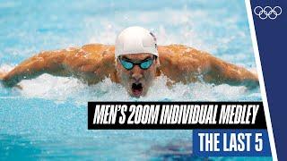 ‍️ The last five Men's 200m individual medley 