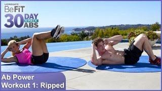 Ab Power Workout 1: Ripped | 30 DAY 6 PACK ABS