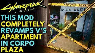 Cyberpunk 2077 - This Awesome Mod Completely Transforms V's Apartment In Corpo Plaza!
