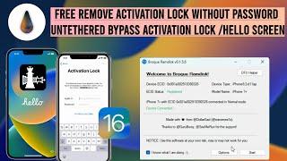 Broque Ramdisk - Free activation lock removal/ jailbreak iOS 15/16 with palera1n / free untethered