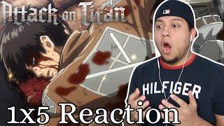 I CAN'T BELIEVE THIS *Attack On Titan* 1X5 Reaction