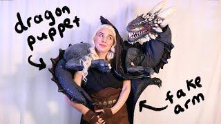 I Made a Dragon Puppet! (in a week)