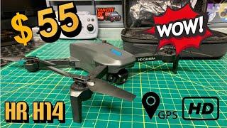 HR H14 Budget Dual Camera GPS Drone. 1st look & Overview