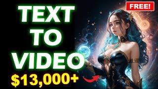 Make $13,000 per Month by Making AI Videos - Best Free Text to Video!