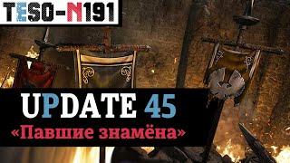 Обновление 45. DLC "Павшие знамёна". Апгрейд локаций, чемпионки, Сиродил и погода в доме. TESO(2024)