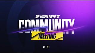 FIRST COMMUNITY MEETING OF APL Nation |  #APLNation #roleplay #RP