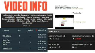 How to Find Info on YouTube Videos (Upload Date, Tags, Newest Comments, Stats, etc.)