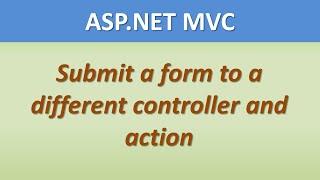 ASP.NET MVC: Submit a form to a different controller and action based on a button click