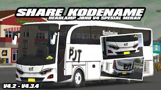 SHARE‼️KODENAME HEADLAMP JBHD V4 SPESIAL MERAH SUP V4.2 SAMPAI V4.3.4 FREE BY ARZZCONCEPTNW