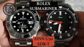 A Swiss luxury tool and a German tool watch - Sinn U50 SDR-T & Rolex Submariner