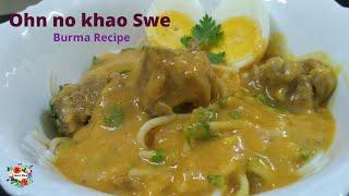 Ohn No Khao Swe in Tamil | Burma Recipe | Chicken Noodles in Tamil