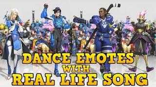  ALL 2017 DANCE EMOTES WITH SONGS THAT SYNCED (Mostly) | Overwatch: Anniversary 