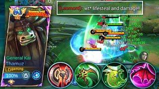 THAMUZ INSANE LIFESTEAL & DAMAGE HACK BUILD | NEW BEST BUILD FOR DAMAGE & SUSTAINABILITY