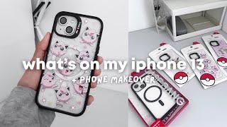 what's on my iphone 13+ phone makeover ₊˚⊹ casebang, aesthetic, minimalist, anime jjk theme