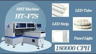 ETON  high speed SMT pick and place machine HT-F7S mounting led tube light making machine