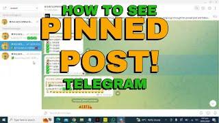 HOW TO SEE PINNED POST AND FOLLOW IN TELEGRAM GROUPS