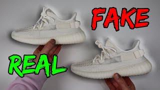 REAL VS FAKE! ADIDAS YEEZY 350 V2 BONE SNEAKER COMPARISON!